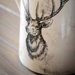 Stag Distressed Pitcher Vase - thumbnail 2