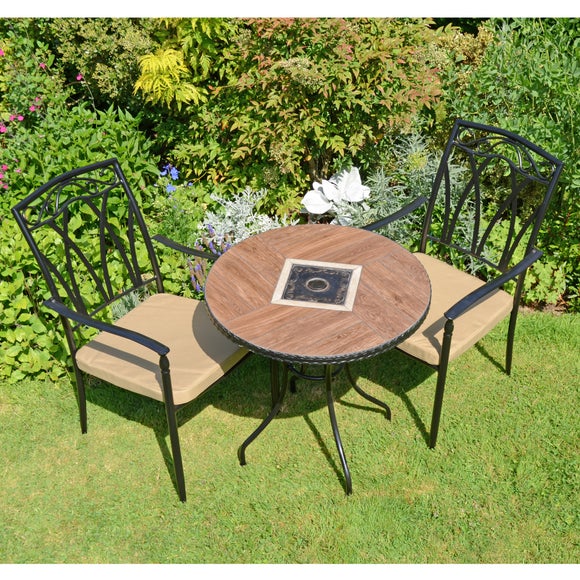 Harrison 71cm Bistro Table Set with 2 Austin Chairs - image 1