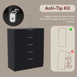 Hayes 5 Drawer Chest - thumbnail 5