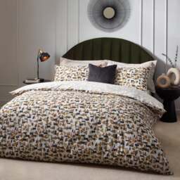 HÖEM City Cotton Rich Duvet Cover & Pillowcase Set, Multicoloured - thumbnail 1
