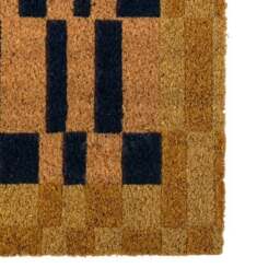 Cedar and Sage Contrasting Geometric Coir Doormat - thumbnail 2