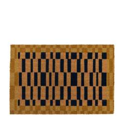Cedar and Sage Contrasting Geometric Coir Doormat