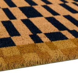 Cedar and Sage Contrasting Geometric Coir Doormat - thumbnail 3