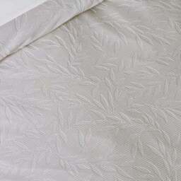 Catherine Lansfield Corded Leaves Duvet Cover & Pillowcase Set - thumbnail 3