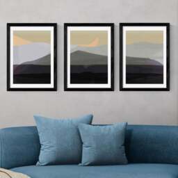 East End Prints Set of 3 Golden Hills Prints - thumbnail 1