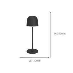 EGLO Mannera Touch Dimmable Outdoor Table Lamp - thumbnail 4