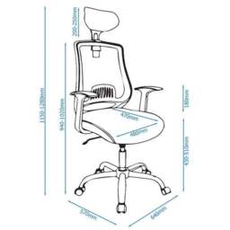 Florida Office Chair, Faux Leather - thumbnail 5