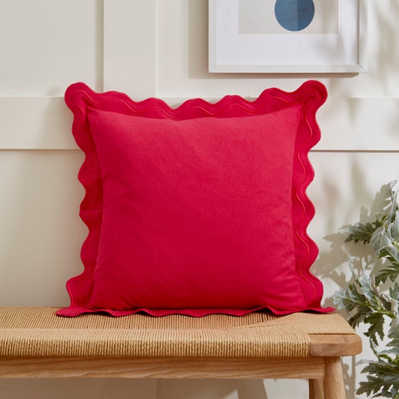 Scalloped Edge Square Cushion - image 1