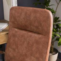 Alderton Faux Leather Office Chair - thumbnail 3