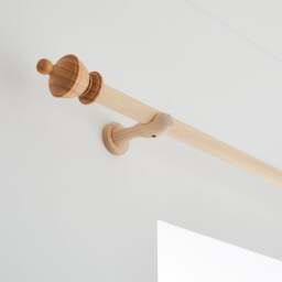 Sherwood Urn Wood Curtain Pole - thumbnail 1