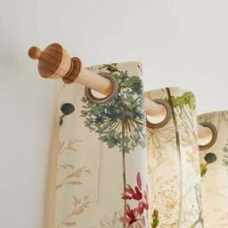 Sherwood Urn Wood Curtain Pole - thumbnail 2