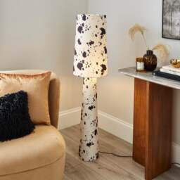 Cow Print Fabric Floor Lamp - thumbnail 1