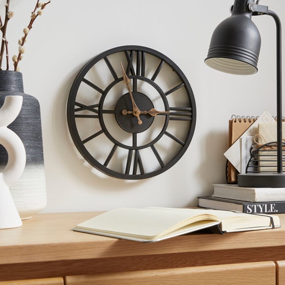 Skeleton Industrial Indoor Outdoor Wall Clock - image 1