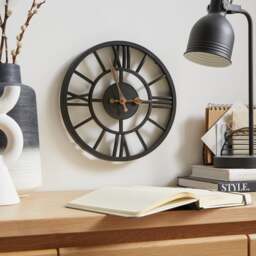 Skeleton Industrial Indoor Outdoor Wall Clock - thumbnail 1