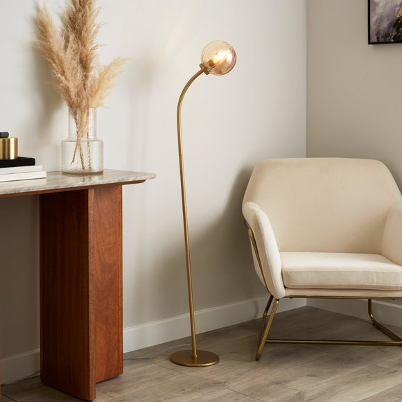 Luxe Ribbed LED Floor Lamp - image 1