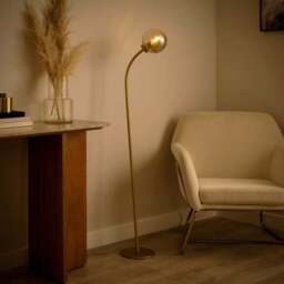 Luxe Ribbed LED Floor Lamp - thumbnail 2