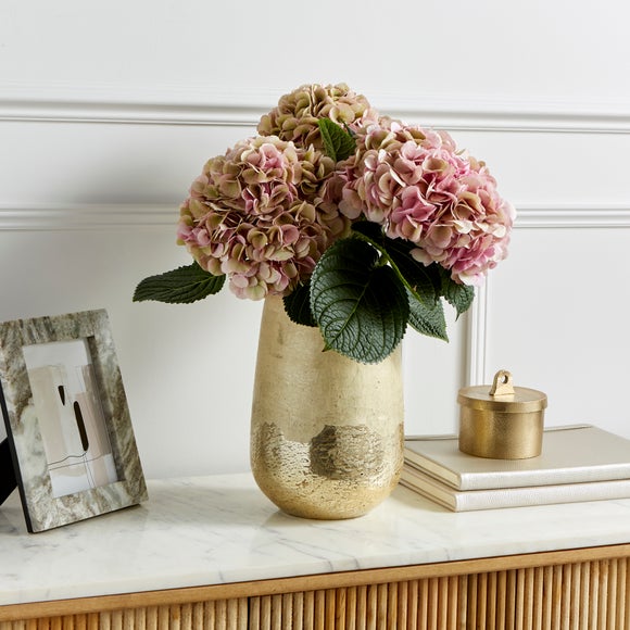 Recycled Glass Gold Foil Vase - image 1