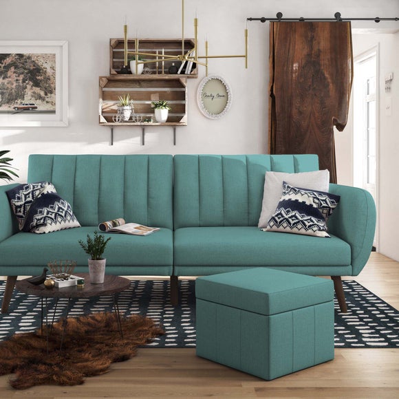 Brittany Linen Double Sofa Bed - image 1