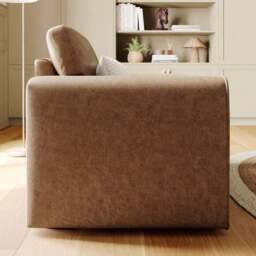 Abel Arizona Faux Leather Snuggle Chair - thumbnail 3