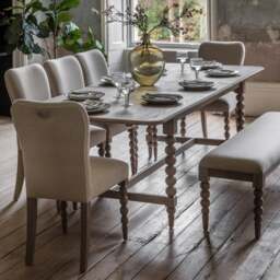 Cedar and Sage Boden 6-8 Seater Extendable Dining Table - thumbnail 1