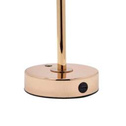 Hestia Gold Base Crystal Trim Rechargeable Colour Changing LED Touch Table Lamp - thumbnail 5