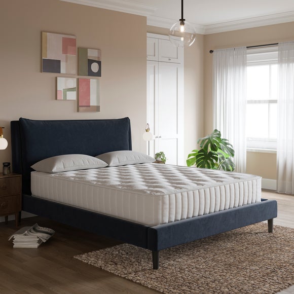 Skylar Velvet Pillow Back Bed Frame - image 1