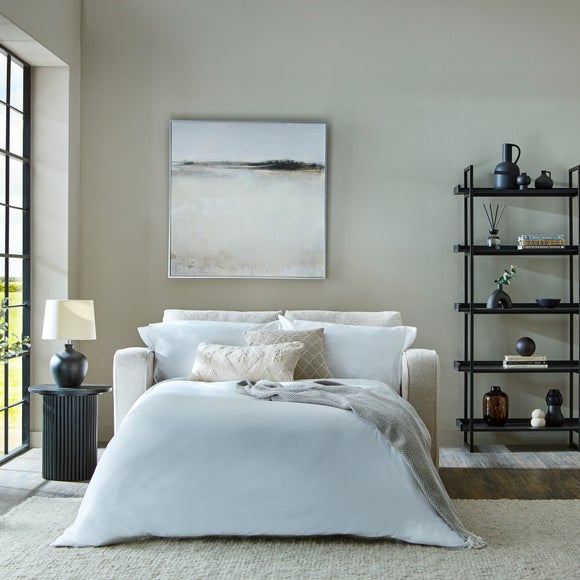 Carson Deep Sit Chunky Chenille Luxury 2 Seater Double Sofa Bed - image 1