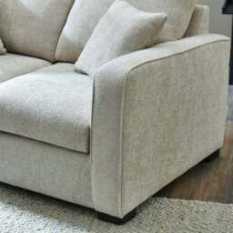 Carson Deep Sit Chunky Chenille Luxury 2 Seater Double Sofa Bed - thumbnail 6