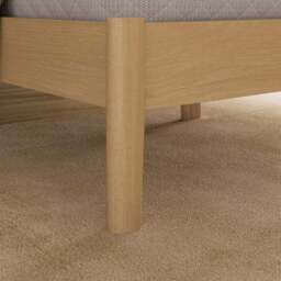 Darla Boucle & Wood Effect Bed Frame - thumbnail 3