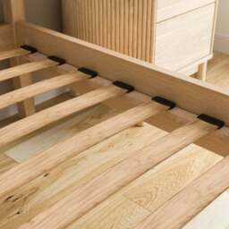 Darla Boucle & Wood Effect Bed Frame - thumbnail 4
