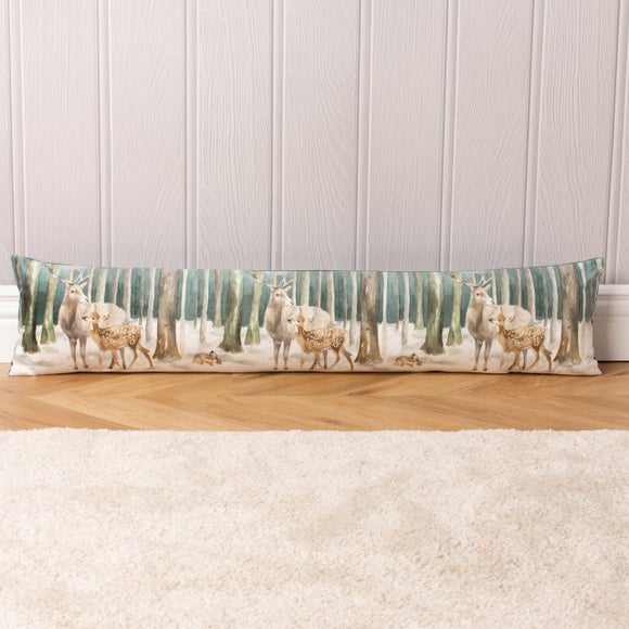 Evans Lichfield Stag Scene Teal Draught Excluder - image 1