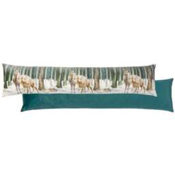 Evans Lichfield Stag Scene Teal Draught Excluder - thumbnail 2