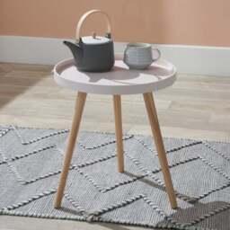 Pacific Halston Large Side Table, Natural Pine Wood - thumbnail 1