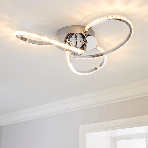 Oria 3 Light Integrated LED Jewel Flush Ceiling Light - image 1