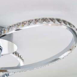 Oria 3 Light Integrated LED Jewel Flush Ceiling Light - thumbnail 3