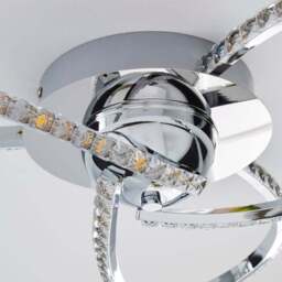 Oria 3 Light Integrated LED Jewel Flush Ceiling Light - thumbnail 4