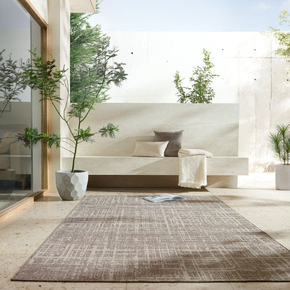Abstract Indoor Outdoor Textured Rug - image 1