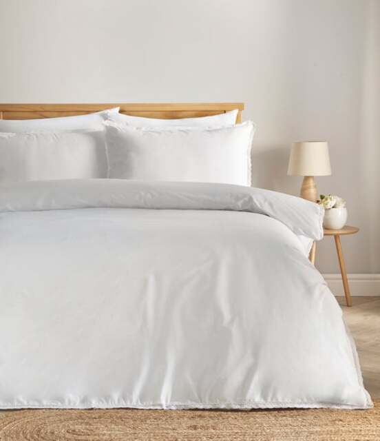 Pure Cotton Lace Duvet Cover & Pillowcase Set - image 1