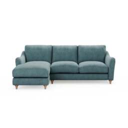Hattie Tonal Plush Chenille Corner Chaise Sofa - thumbnail 2