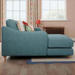 Hattie Tonal Plush Chenille Corner Chaise Sofa - thumbnail 3