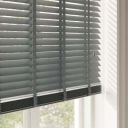 Made To Measure 50mm Slats Charcoal Taped Venetian Blind - thumbnail 4