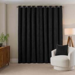 Textured Chenille Eyelet Curtains - thumbnail 4