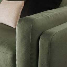 Newton Matte Plush Velvet 4 Seater Sofa - thumbnail 4