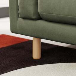 Newton Matte Plush Velvet 4 Seater Sofa - thumbnail 5