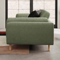 Newton Matte Plush Velvet 4 Seater Sofa - thumbnail 2
