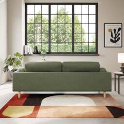 Newton Matte Plush Velvet 4 Seater Sofa - thumbnail 3