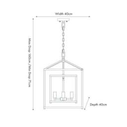 Anis 4 Light Cube Pendant Light - thumbnail 5