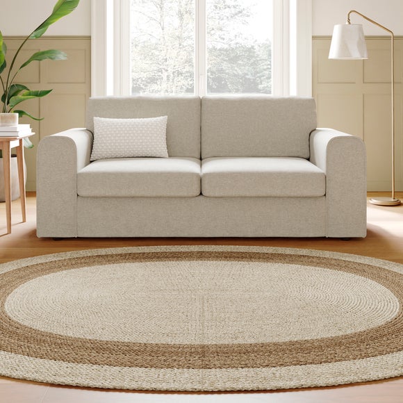 Abel Vintage Soft Chenille 3 Seater Sofa - image 1