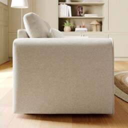 Abel Vintage Soft Chenille 3 Seater Sofa - thumbnail 3