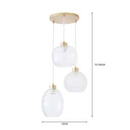 Elodie 3 Light Cluster Ceiling Light - thumbnail 6